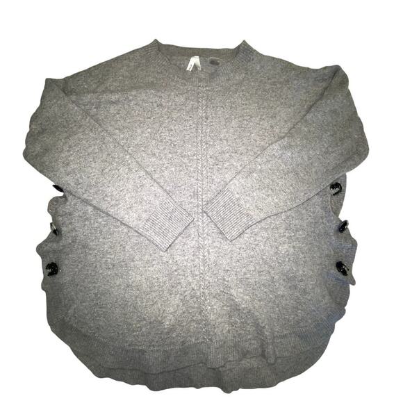 Seraphine Maternity Nursing Wool Gray Sweater - Picture 1 of 7